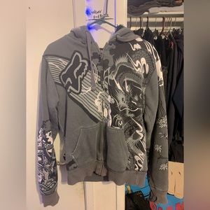 fox racing sasquatch fur lined hoodie